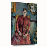 Impressionist Portrait - Madame Cézanne in Red Dress by Cézanne Art
