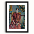 Impressionist Portrait - Madame Cézanne in Red Dress by Cézanne Art