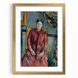 Impressionist Portrait - Madame Cézanne in Red Dress by Cézanne Art
