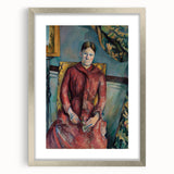 Impressionist Portrait - Madame Cézanne in Red Dress by Cézanne Art