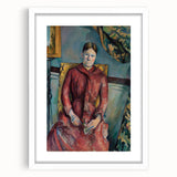 Impressionist Portrait - Madame Cézanne in Red Dress by Cézanne Art