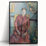 Impressionist Portrait - Madame Cézanne in Red Dress by Cézanne Art