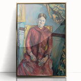 Impressionist Portrait - Madame Cézanne in Red Dress by Cézanne Art