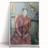 Impressionist Portrait - Madame Cézanne in Red Dress by Cézanne Art