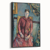 Impressionist Portrait - Madame Cézanne in Red Dress by Cézanne Art