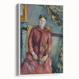 Impressionist Portrait - Madame Cézanne in Red Dress by Cézanne Art