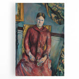 Impressionist Portrait - Madame Cézanne in Red Dress by Cézanne Art