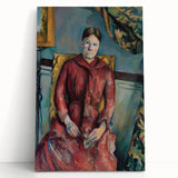 Impressionist Portrait - Madame Cézanne in Red Dress by Cézanne Art