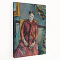 Impressionist Portrait - Madame Cézanne in Red Dress by Cézanne Art