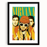 Nirvana Retro Poster – Iconic 90s Band Art Print