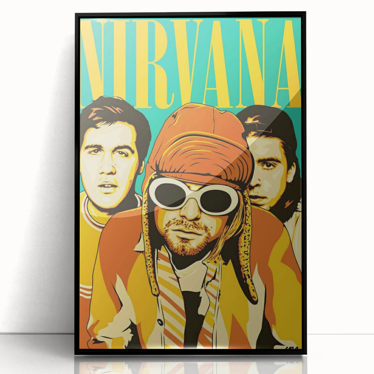 Nirvana Retro Poster – Iconic 90s Band Art Print