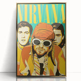 Nirvana Retro Poster – Iconic 90s Band Art Print