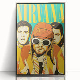 Nirvana Retro Poster – Iconic 90s Band Art Print