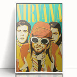 Nirvana Retro Poster – Iconic 90s Band Art Print