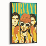 Nirvana Retro Poster – Iconic 90s Band Art Print