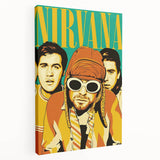 Nirvana Retro Poster – Iconic 90s Band Art Print