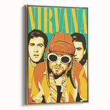 Nirvana Retro Poster – Iconic 90s Band Art Print
