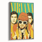 Nirvana Retro Poster – Iconic 90s Band Art Print