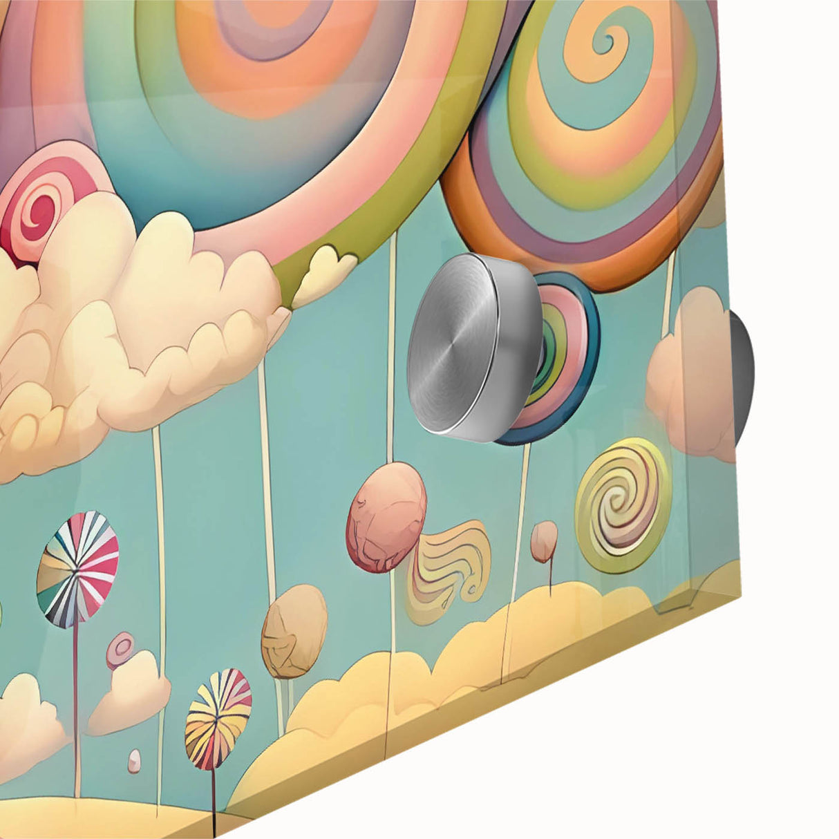 Whimsical Candy Land Girls Room Wall Art - Fantasy Nursery Print