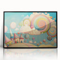 Whimsical Candy Land Girls Room Wall Art - Fantasy Nursery Print