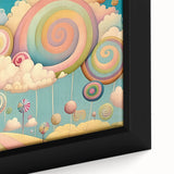 Whimsical Candy Land Girls Room Wall Art - Fantasy Nursery Print