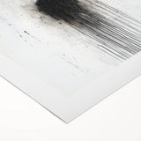 Modern Abstract Silhouette Wall Art - Black & White Canvas Print