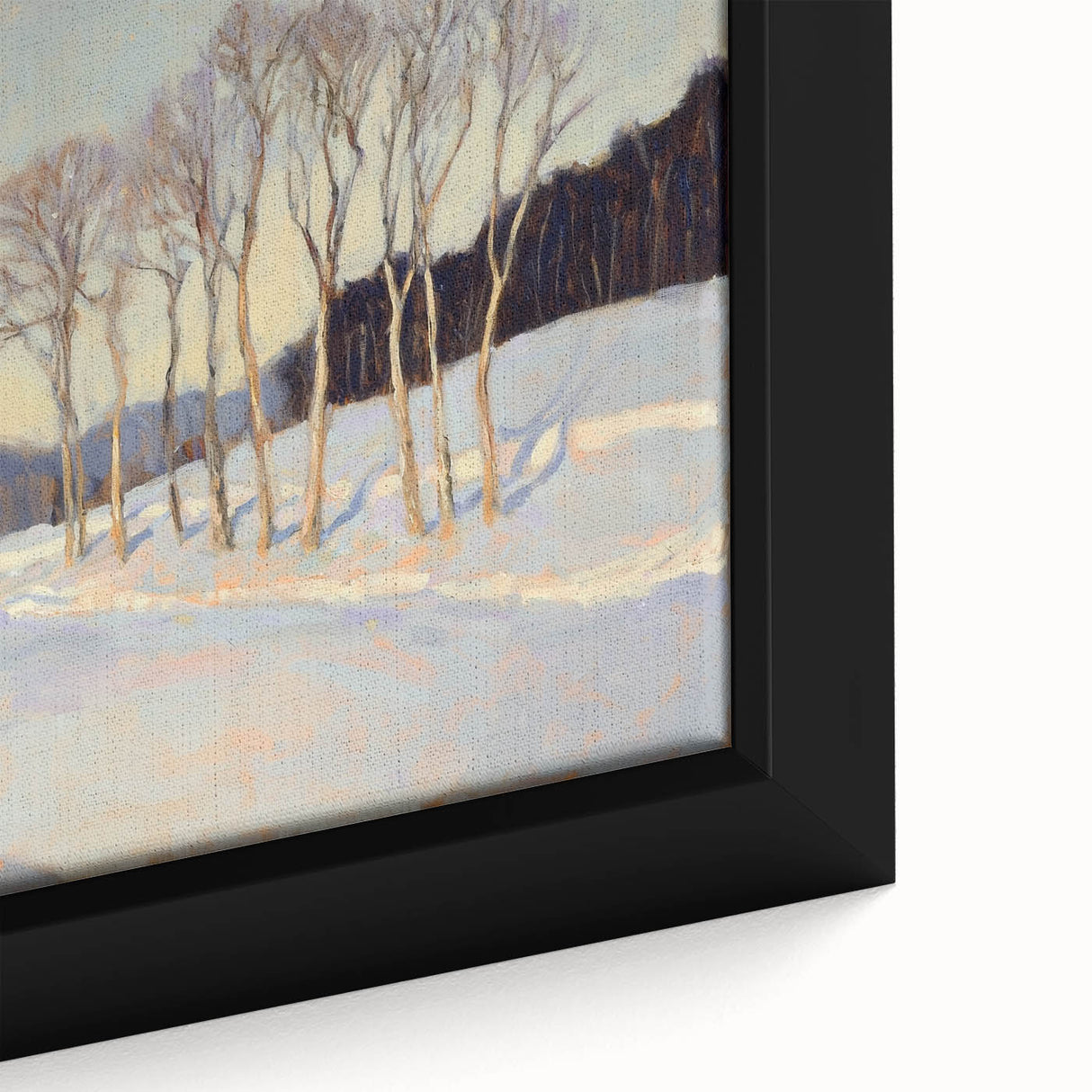 Close-up of an abstract floral framed canvas artwork showcasing vibrant colors and intricate details, ideal for modern home decor and artistic interiors.