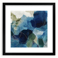 Minimalist Abstract Wall Art – Deep Blue and Teal Canvas Print