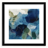 Minimalist Abstract Wall Art – Deep Blue and Teal Canvas Print