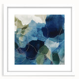 Minimalist Abstract Wall Art – Deep Blue and Teal Canvas Print