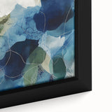 Minimalist Abstract Wall Art – Deep Blue and Teal Canvas Print