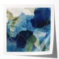 Minimalist Abstract Wall Art – Deep Blue and Teal Canvas Print