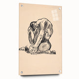 Expressionist Art Nude Study – Abstract Expressionism Wall Art Print