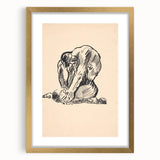 Expressionist Art Nude Study – Abstract Expressionism Wall Art Print