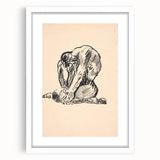 Expressionist Art Nude Study – Abstract Expressionism Wall Art Print