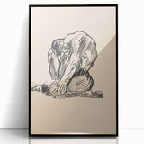 Expressionist Art Nude Study – Abstract Expressionism Wall Art Print