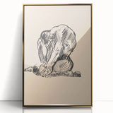 Expressionist Art Nude Study – Abstract Expressionism Wall Art Print