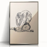 Expressionist Art Nude Study – Abstract Expressionism Wall Art Print