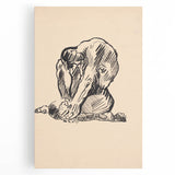 Expressionist Art Nude Study – Abstract Expressionism Wall Art Print