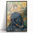 Impressionist Portrait - Madame Cézanne in Conservatory by Cézanne Art
