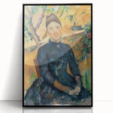 Impressionist Portrait - Madame Cézanne in Conservatory by Cézanne Art