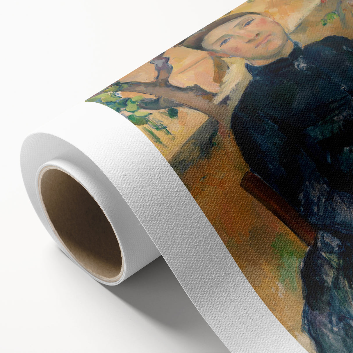 Impressionist Portrait - Madame Cézanne in Conservatory by Cézanne Art