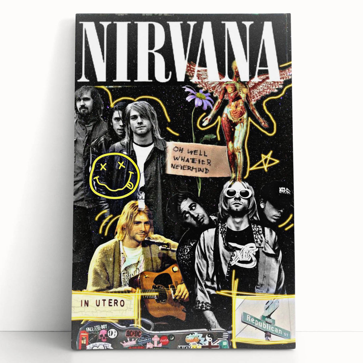 Nirvana "In Utero" Poster – Iconic 90s Grunge Band Art