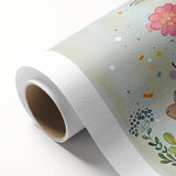 Whimsical Animal Parade Girls Room Wall Art - Playful Nursery Print