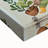 Whimsical Animal Parade Girls Room Wall Art - Playful Nursery Print