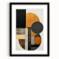 Elegant Dining Room Art Prints - Black & Gold Geometric Canvas