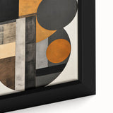 Elegant Dining Room Art Prints - Black & Gold Geometric Canvas