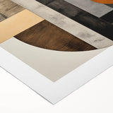 Elegant Dining Room Art Prints - Black & Gold Geometric Canvas