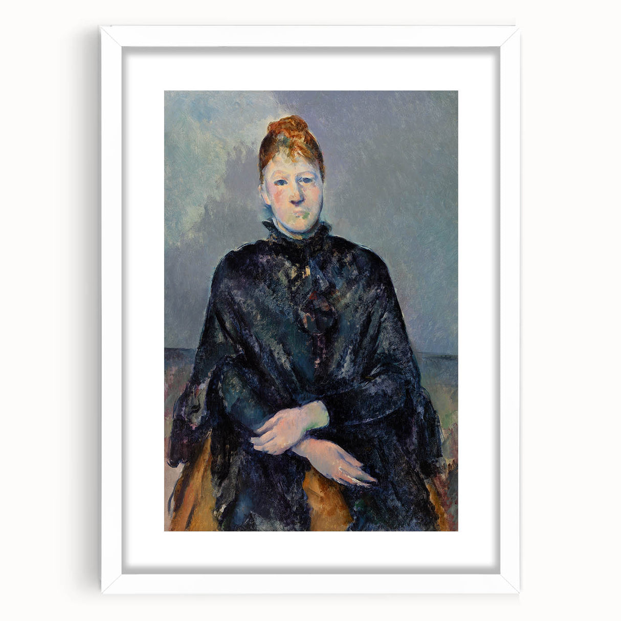 Impressionist Portrait - Madame Cézanne in Black by Cézanne Wall Art