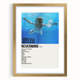 Nirvana Nevermind Poster - Retro 90s Wall Art - Vintage Rock Art Print